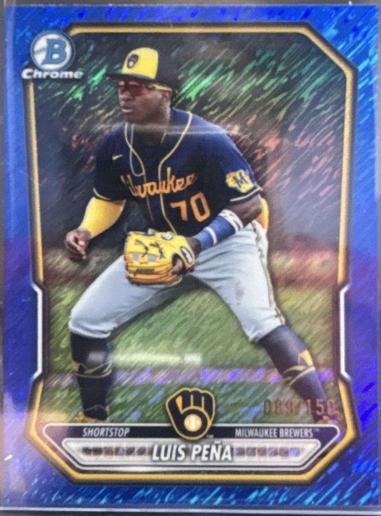 Luis Pena [Blue Shimmer Refractor] #BCP-120