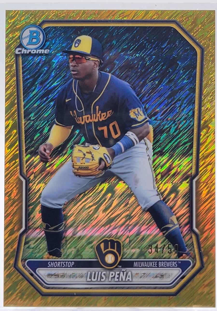 Luis Pena [Gold Shimmer Refractor] #BCP-120