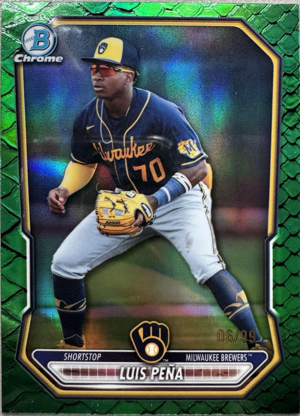 Luis Pena [Green Reptilian Refractor] #BCP-120