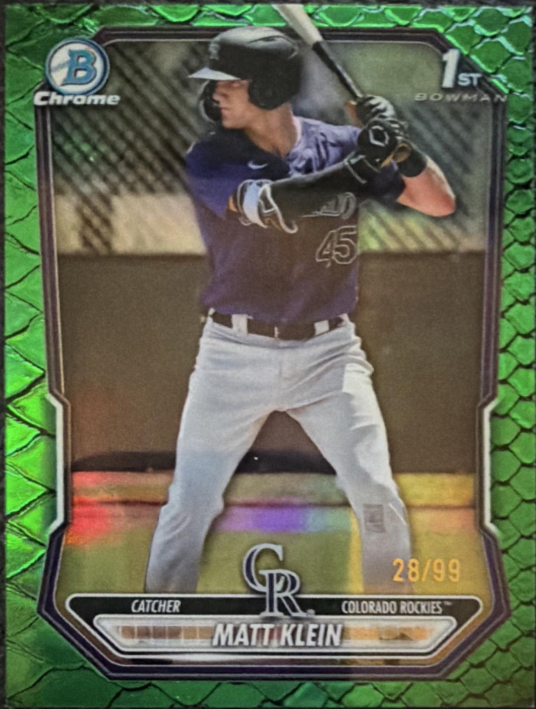 Matt Klein [Green Reptilian Refractor] #BCP-146