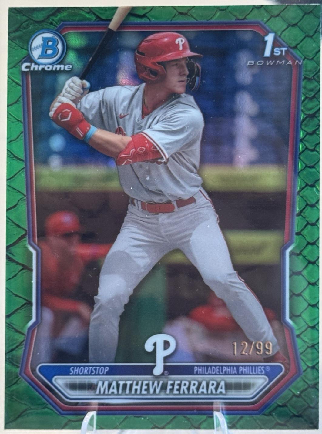 Matthew Ferrara [Green Reptilian Refractor] #BCP-110