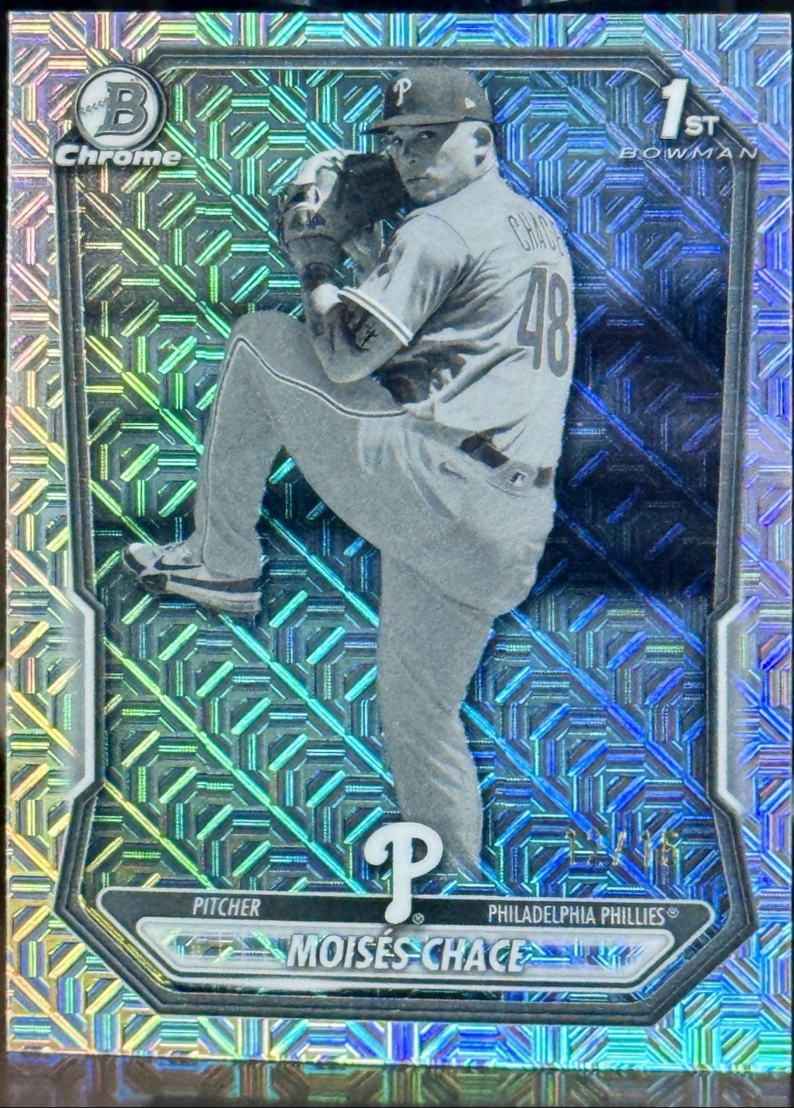 Moises Chace [Black White Mojo Refractor] #BCP-36