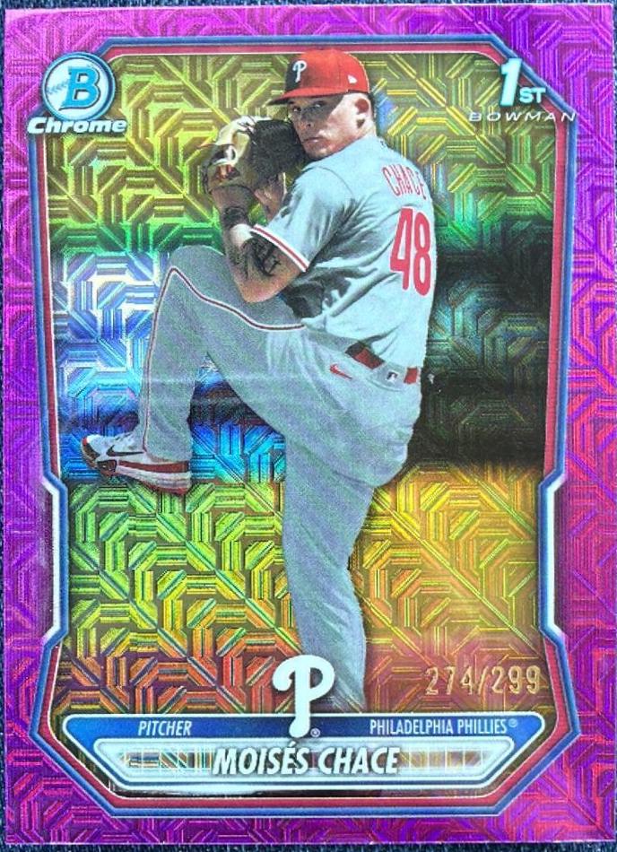 Moises Chace [Fuchsia Mojo Refractor] #BCP-36