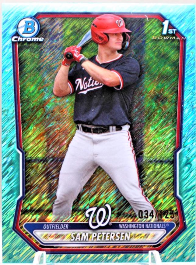 Sam Petersen [Aqua Shimmer Refractor] #BCP-122