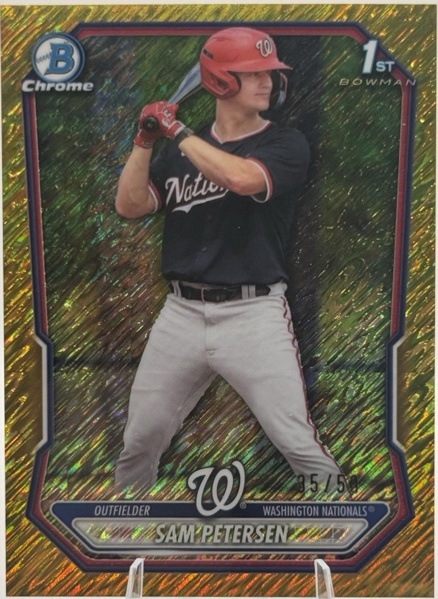 Sam Petersen [Gold Shimmer Refractor] #BCP-122