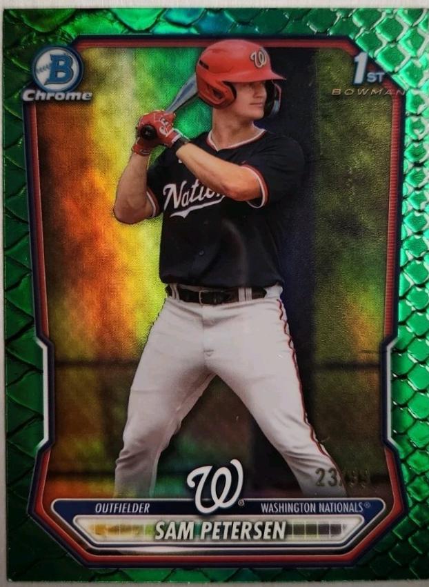 Sam Petersen [Green Reptilian Refractor] #BCP-122