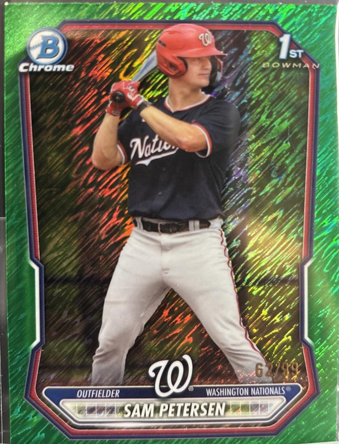 Sam Petersen [Green Shimmer Refractor] #BCP-122
