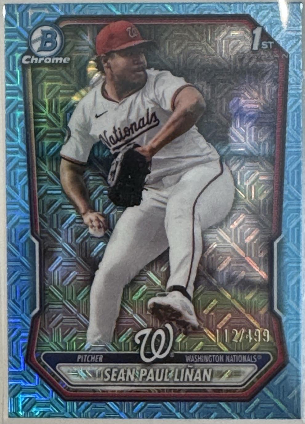 Sean Paul Linan [Sky Blue Mojo Refractor] #BCP-26