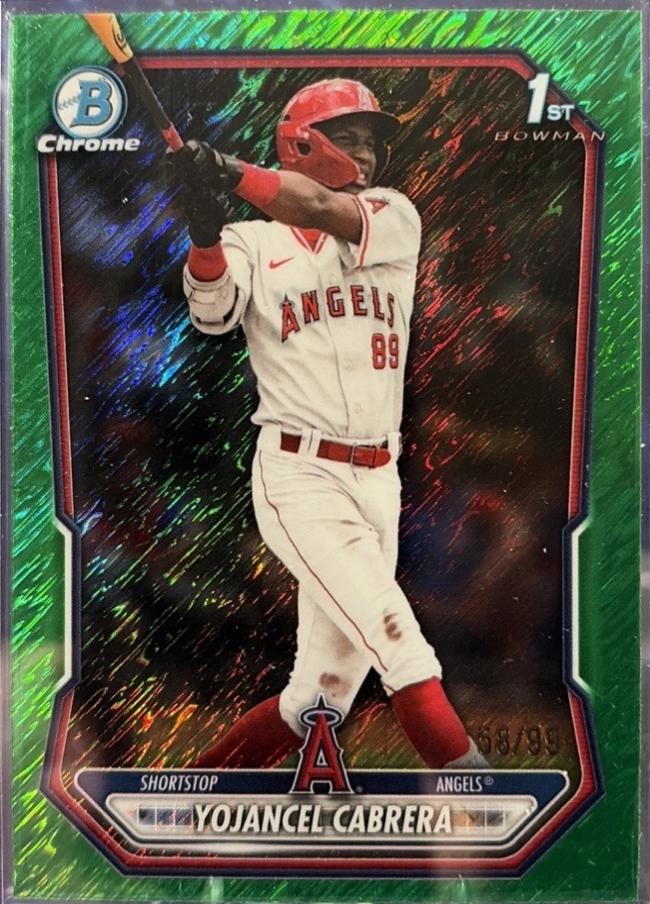 Yojancel Cabrera [Green Shimmer Refractor] #BCP-3