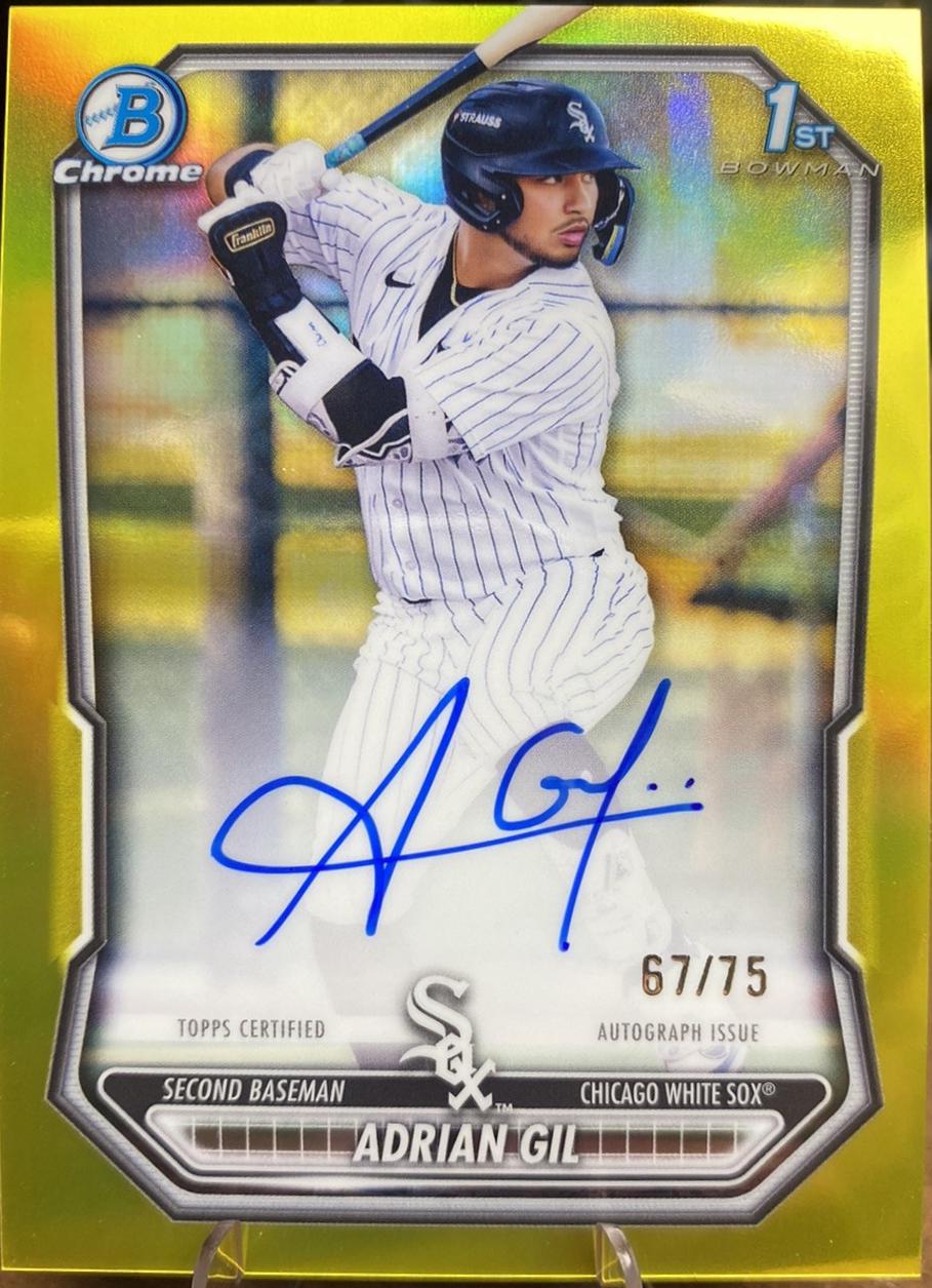 Adrian Gil [Yellow Refractor] #CPA-AG
