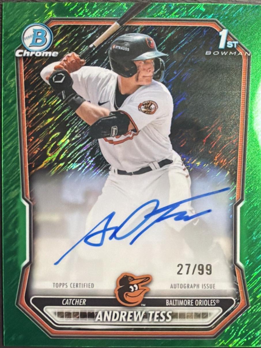 Andrew Tess [Green Shimmer Refractor] #CPA-AT