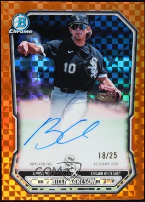 Billy Carlson [Orange X-Fractor] #CPA-BC