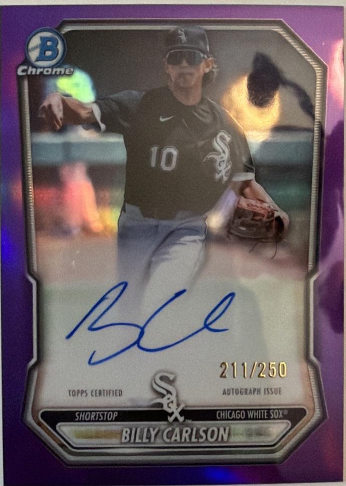 Billy Carlson [Purple Refractor] #CPA-BC