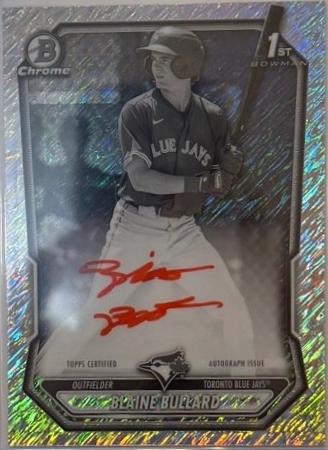Blaine Bullard [Black White Shimmer Refractor] #CPA-BB