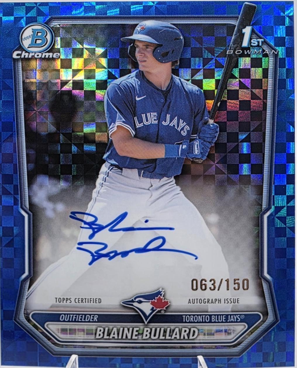 Blaine Bullard [Blue X-Fractor] #CPA-BB