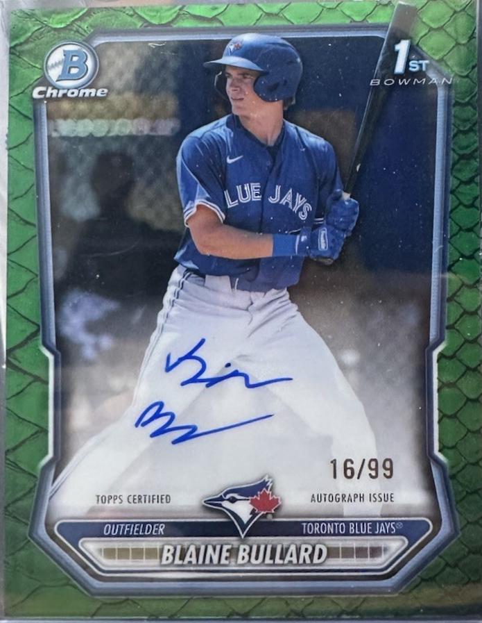 Blaine Bullard [Green Reptilian Refractor] #CPA-BB