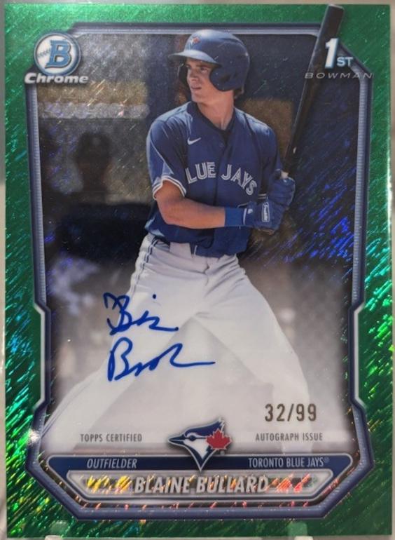 Blaine Bullard [Green Shimmer Refractor] #CPA-BB