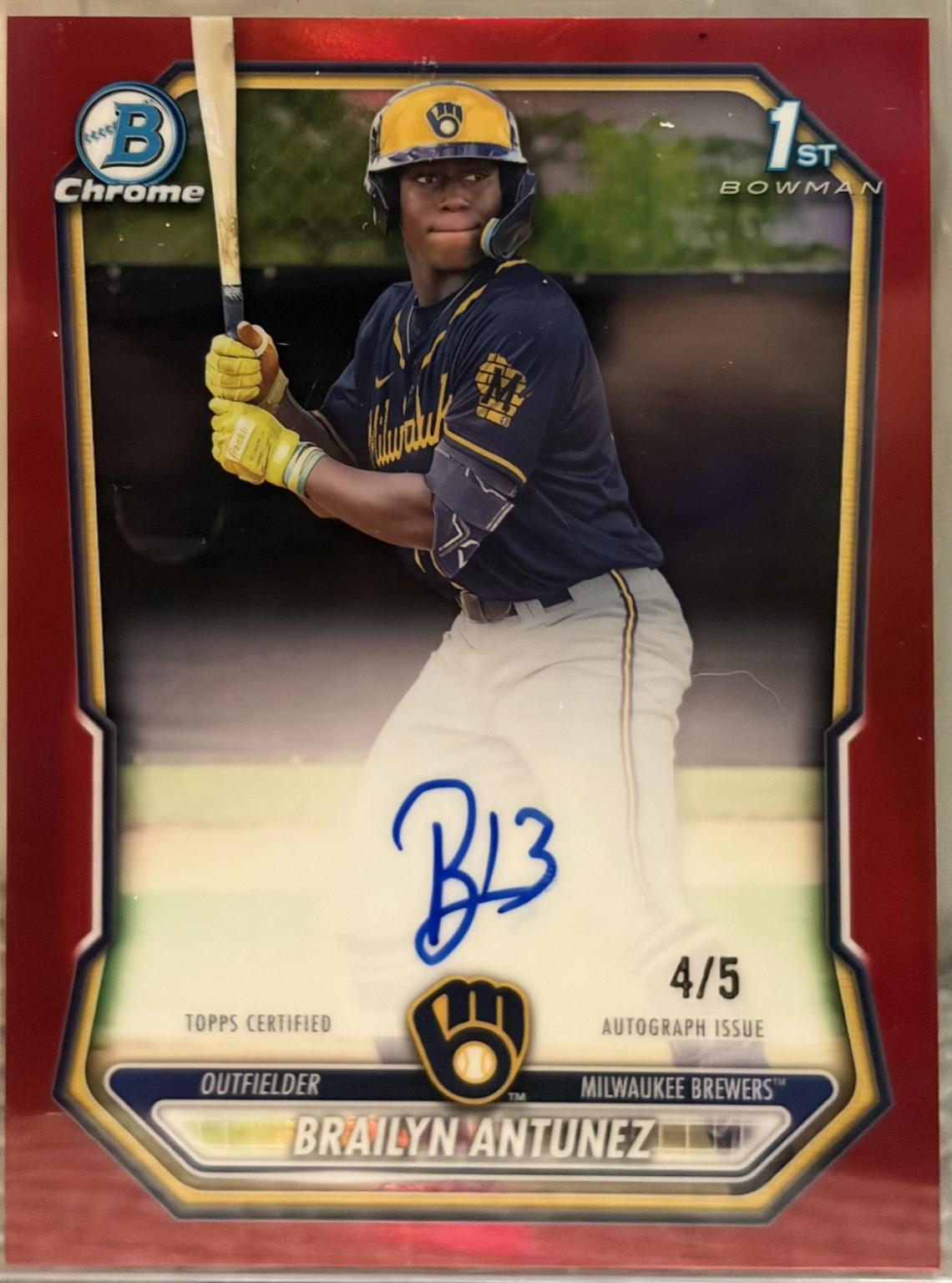 Brailyn Antunez [Red Refractor] #CPA-BA
