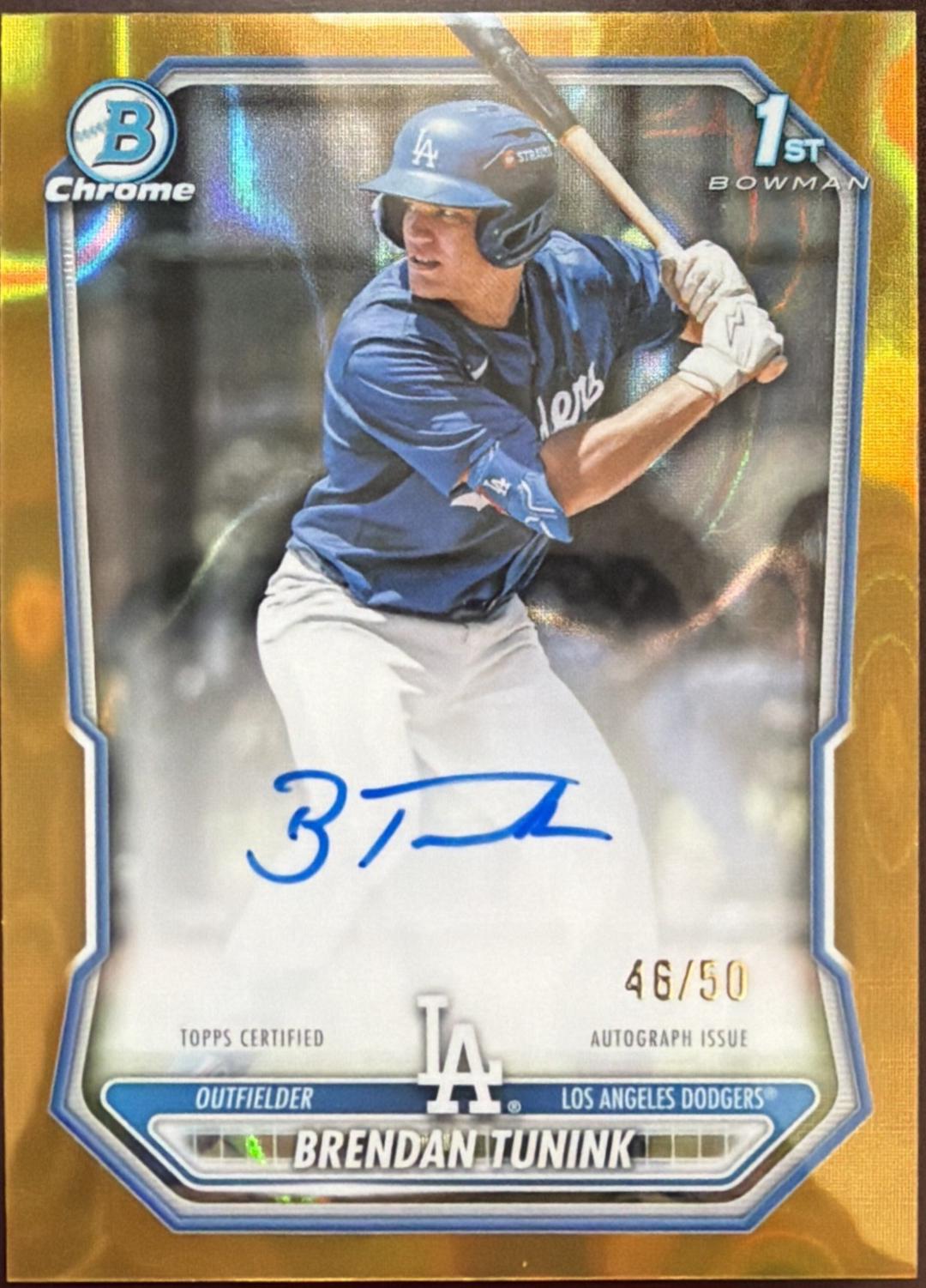 Brendan Tunink [Gold Refractor] #CPA-BT