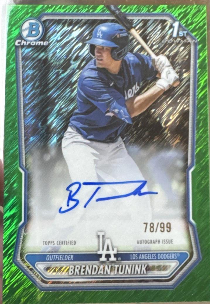 Brendan Tunink [Green Shimmer Refractor] #CPA-BT