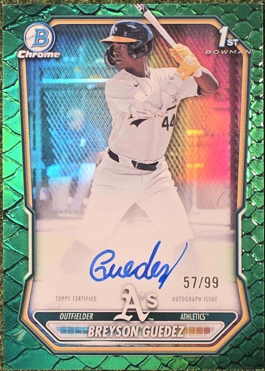 Breyson Guedez [Green Reptilian Refractor] #CPA-BG