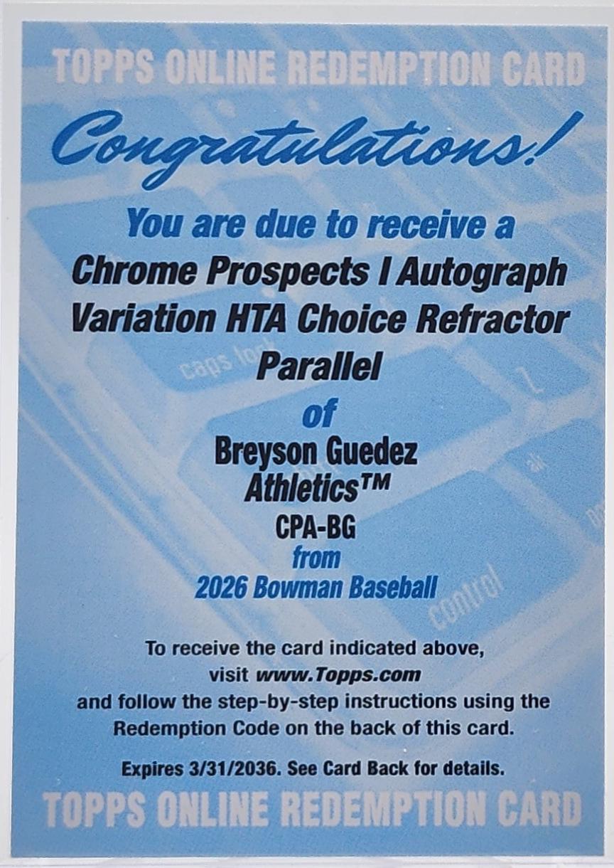 Breyson Guedez [HTA Choice] #CPA-BG