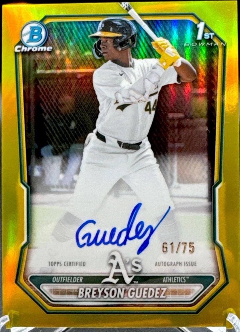 Breyson Guedez [Yellow Refractor] #CPA-BG