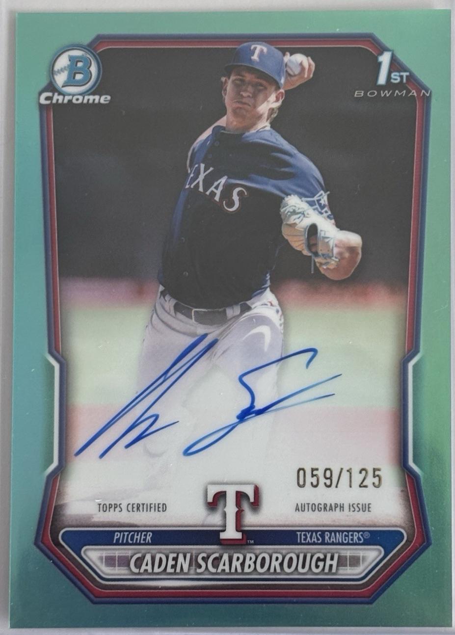 Caden Scarborough [Aqua Refractor] #CPA-CSC
