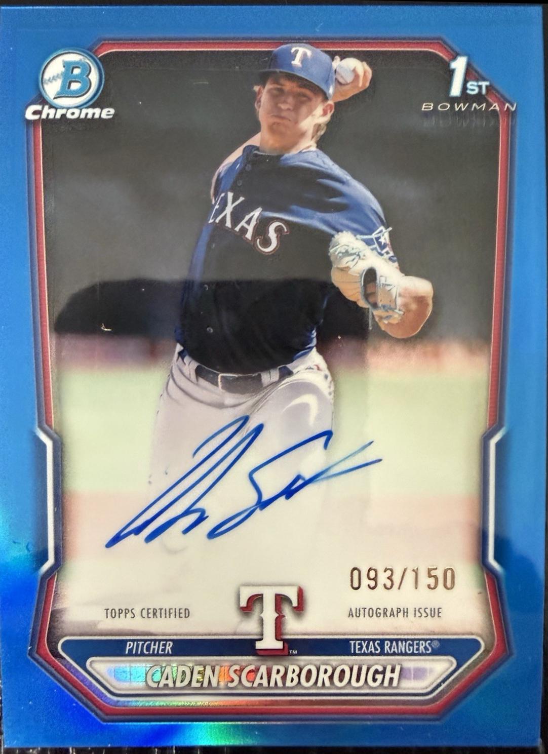 Caden Scarborough [Blue Refractor] #CPA-CSC