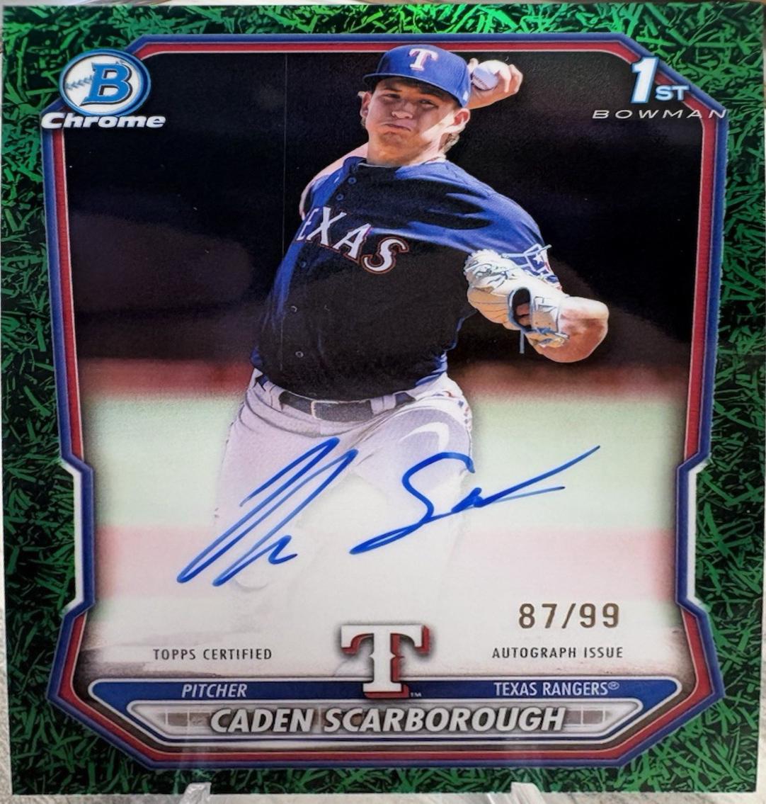 Caden Scarborough [Green Grass Refractor] #CPA-CSC