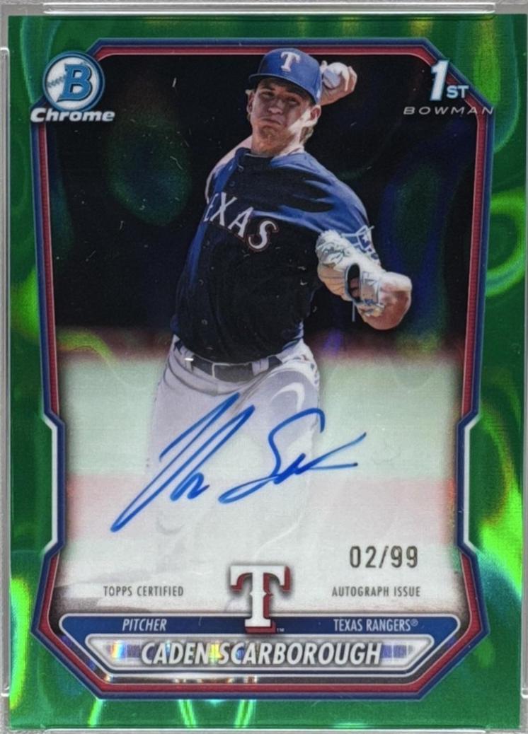 Caden Scarborough [Green Lava Refractor] #CPA-CSC
