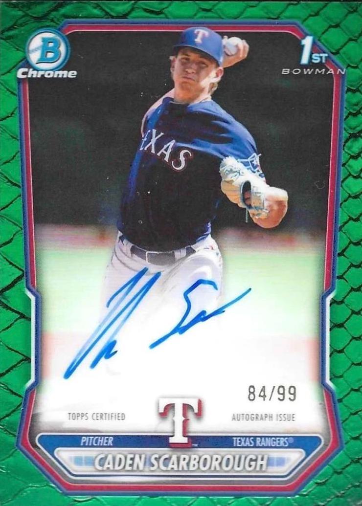 Caden Scarborough [Green Reptilian Refractor] #CPA-CSC
