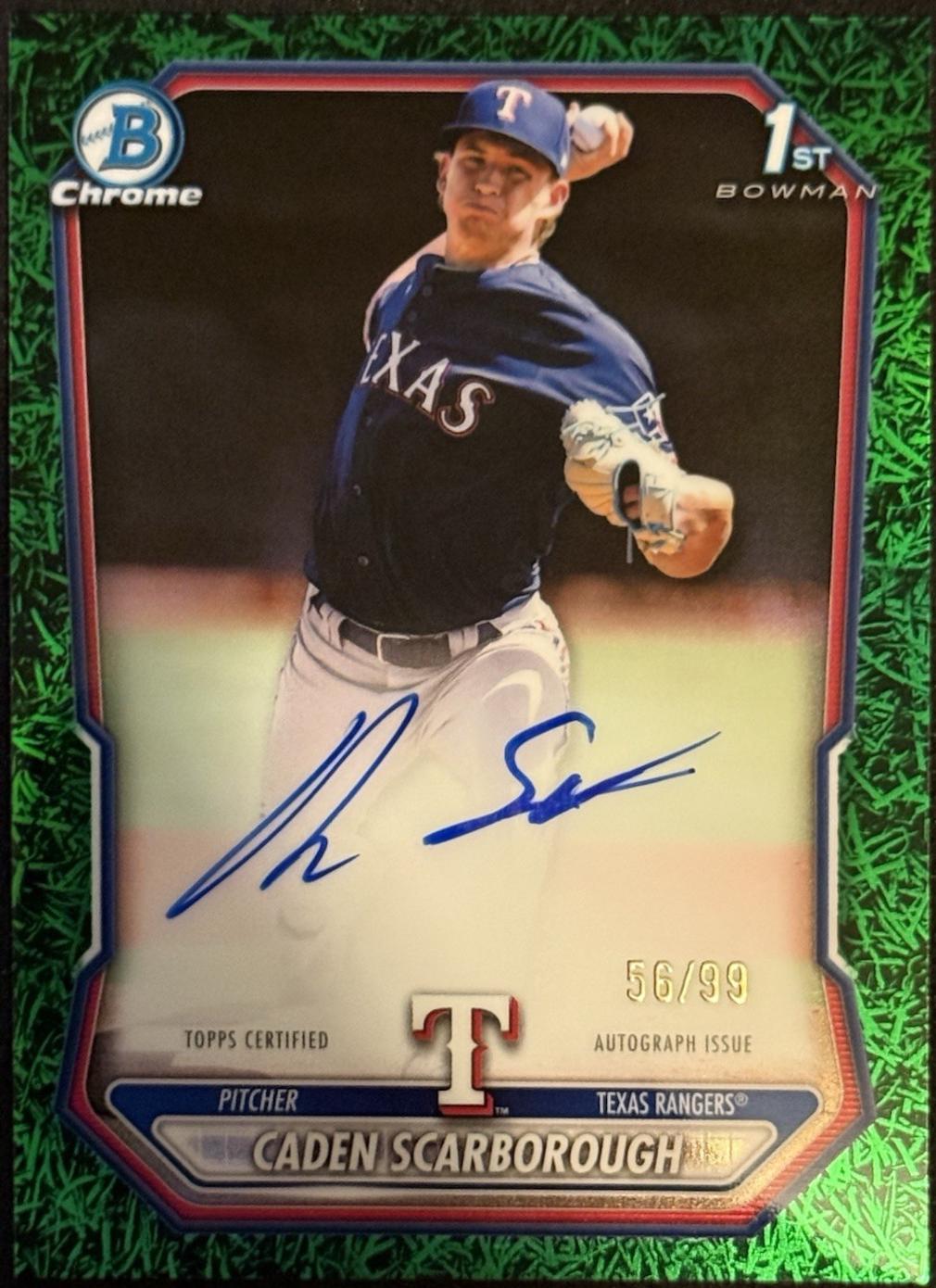 Caden Scarborough [Green Shimmer Refractor] #CPA-CSC