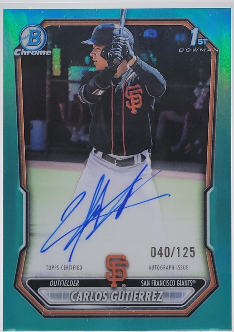 Carlos Gutierrez [Aqua Refractor] #CPA-CGU