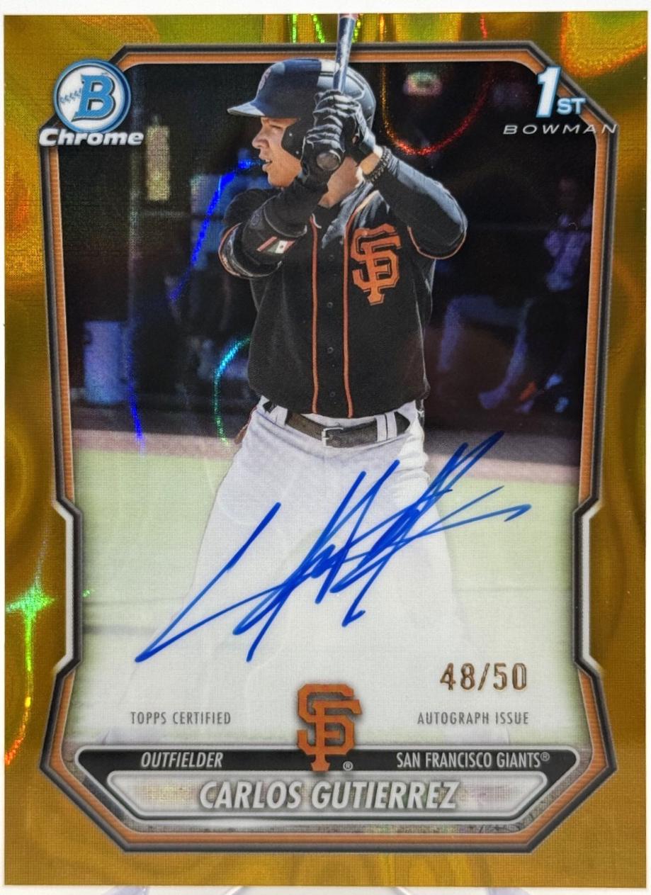 Carlos Gutierrez [Gold Lava Refractor] #CPA-CGU