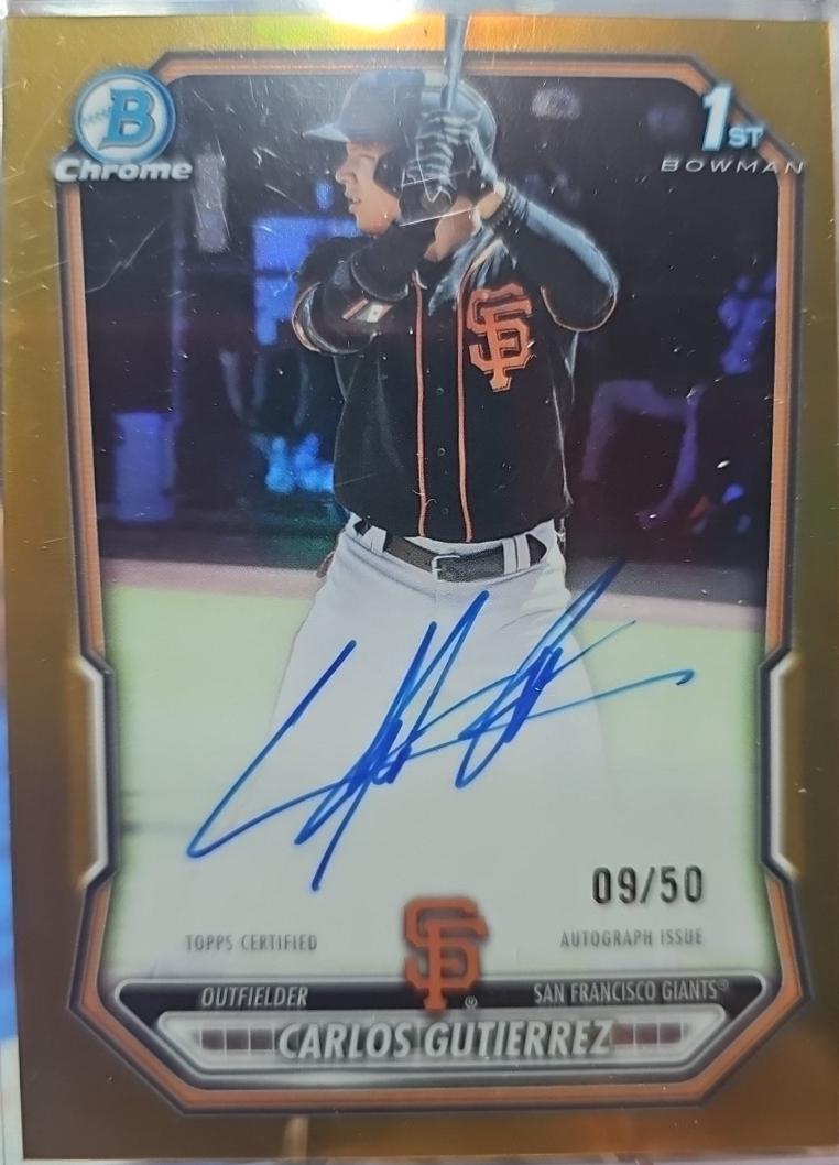 Carlos Gutierrez [Gold Refractor] #CPA-CGU