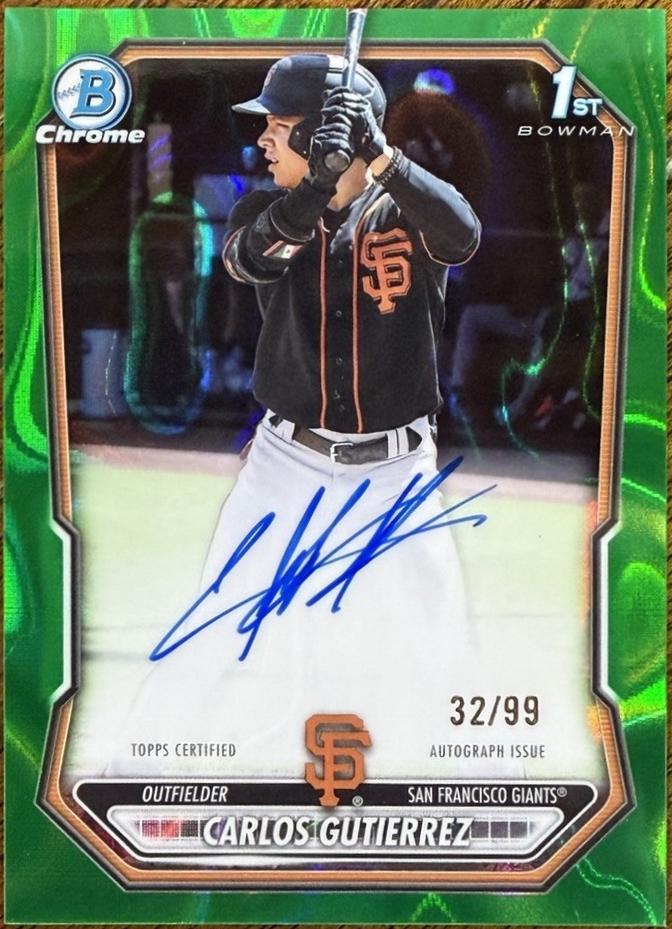 Carlos Gutierrez [Green Refractor] #CPA-CGU