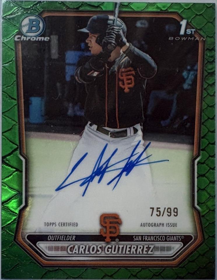 Carlos Gutierrez [Green Reptilian Refractor] #CPA-CGU
