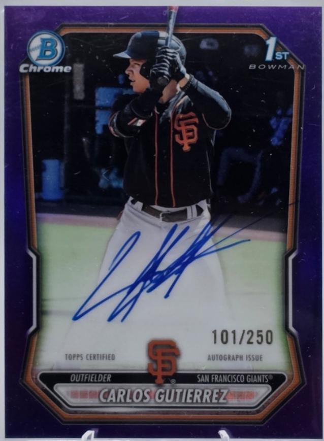Carlos Gutierrez [Purple Refractor] #CPA-CGU