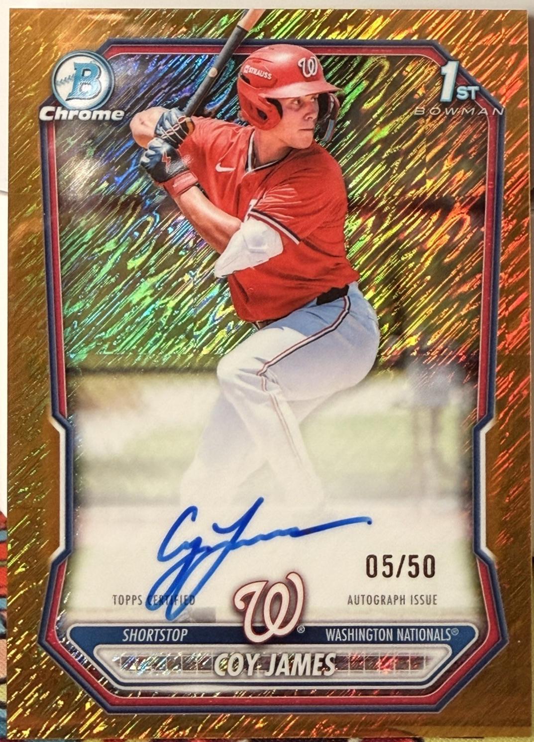 Coy James [Gold Shimmer Refractor] #CPA-CJ