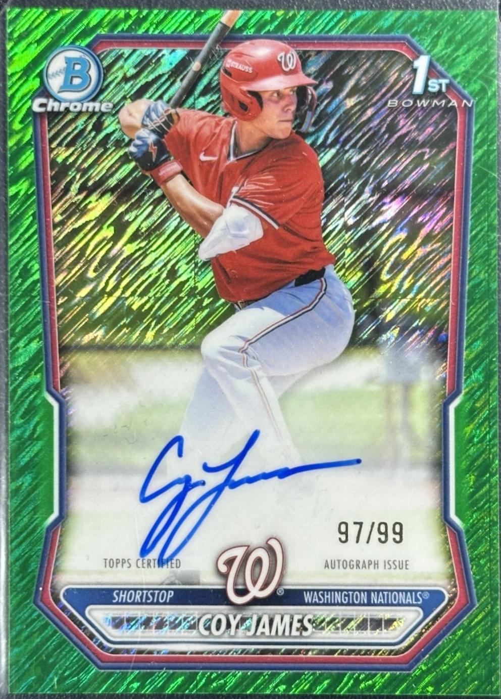 Coy James [Green Shimmer Refractor] #CPA-CJ