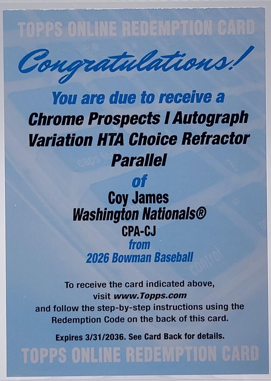 Coy James [HTA Choice] #CPA-CJ