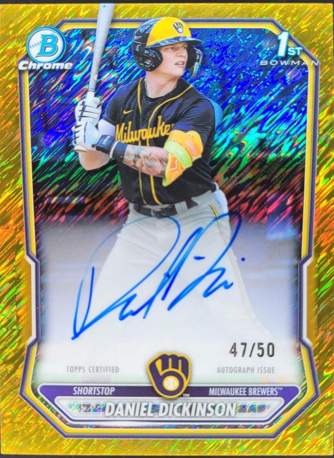 Daniel Dickinson [Gold Shimmer Refractor] #CPA-DD