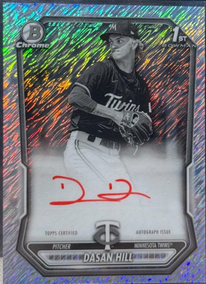 Dasan Hill [Black White Shimmer Refractor] #CPA-DH