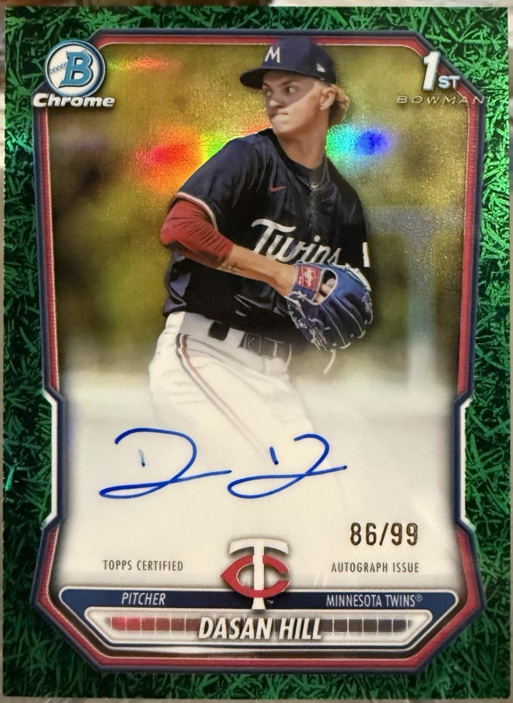 Dasan Hill [Green Grass Refractor] #CPA-DH