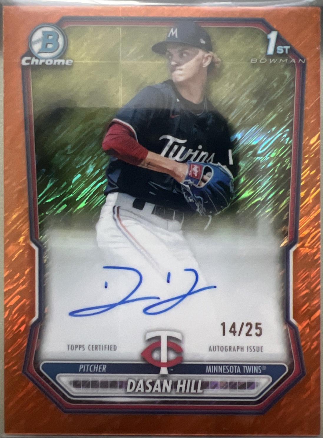 Dasan Hill [Orange Shimmer Refractor] #CPA-DH
