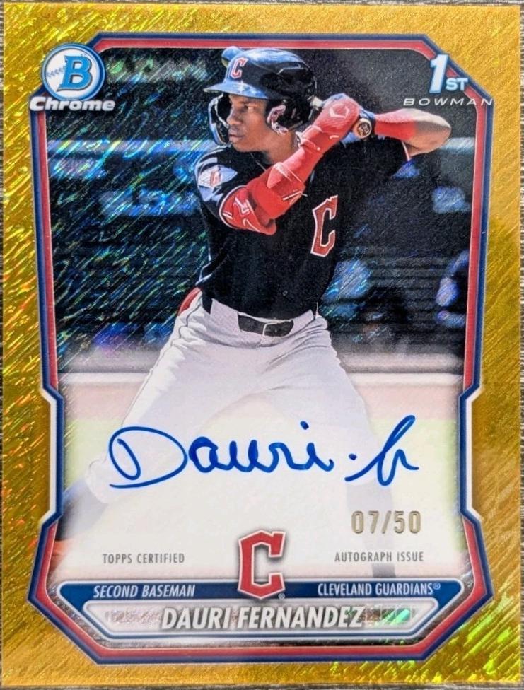 Dauri Fernandez [Gold Shimmer Refractor] #CPA-DF