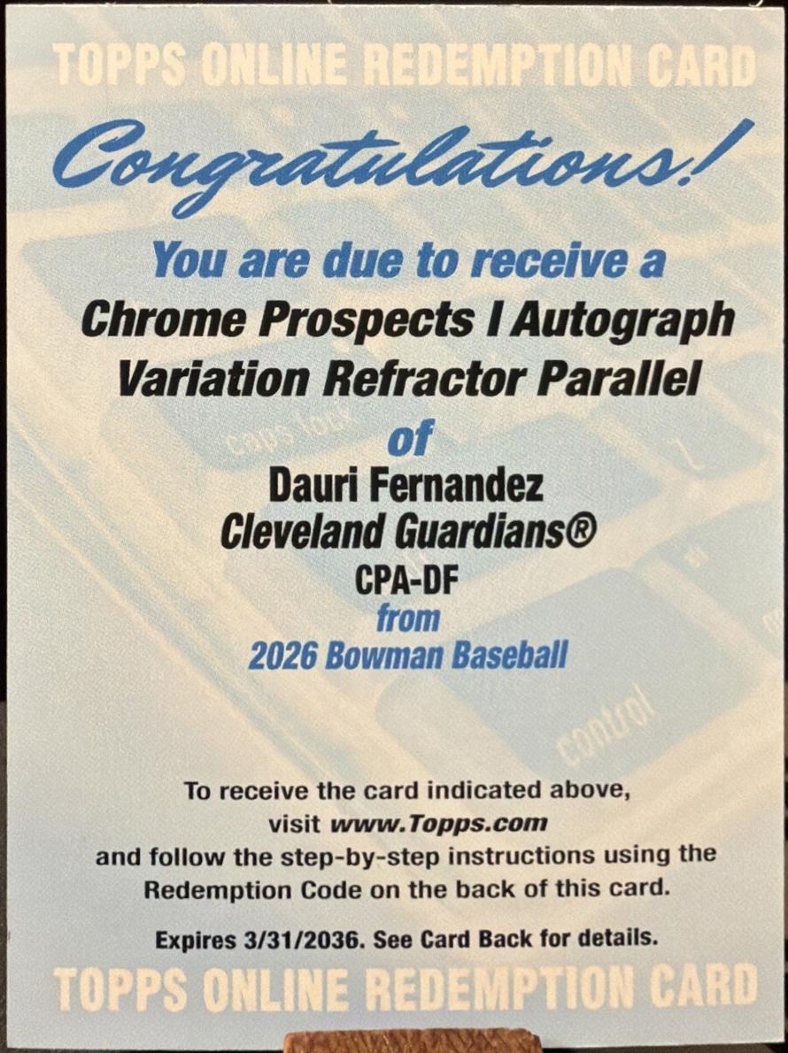 Dauri Fernandez [Refractor] #CPA-DF