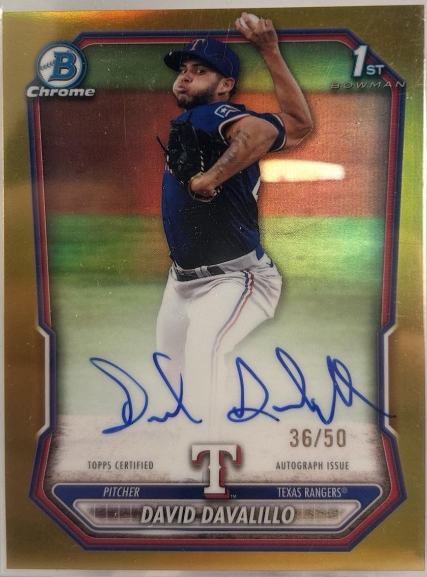 David Davalillo [Gold Refractor] #CPA-DDA