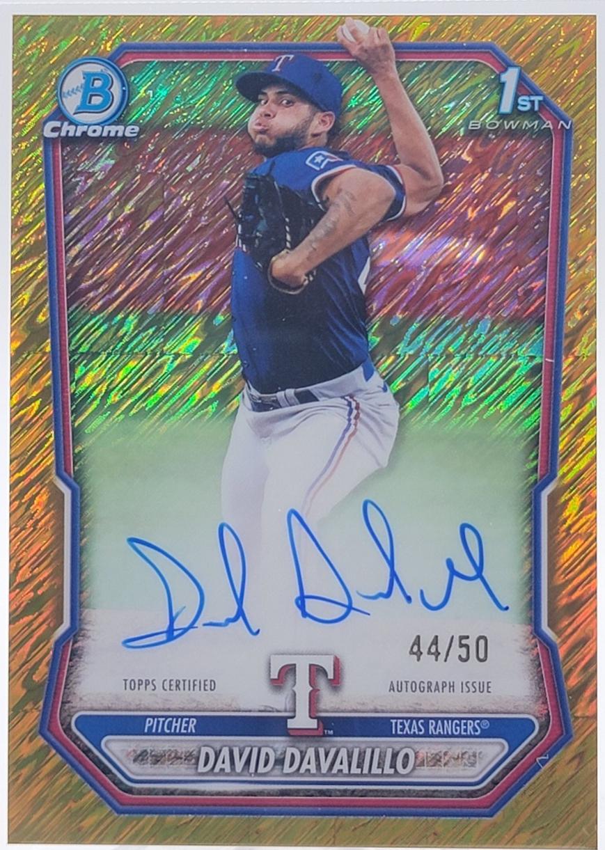 David Davalillo [Gold Shimmer Refractor] #CPA-DDA